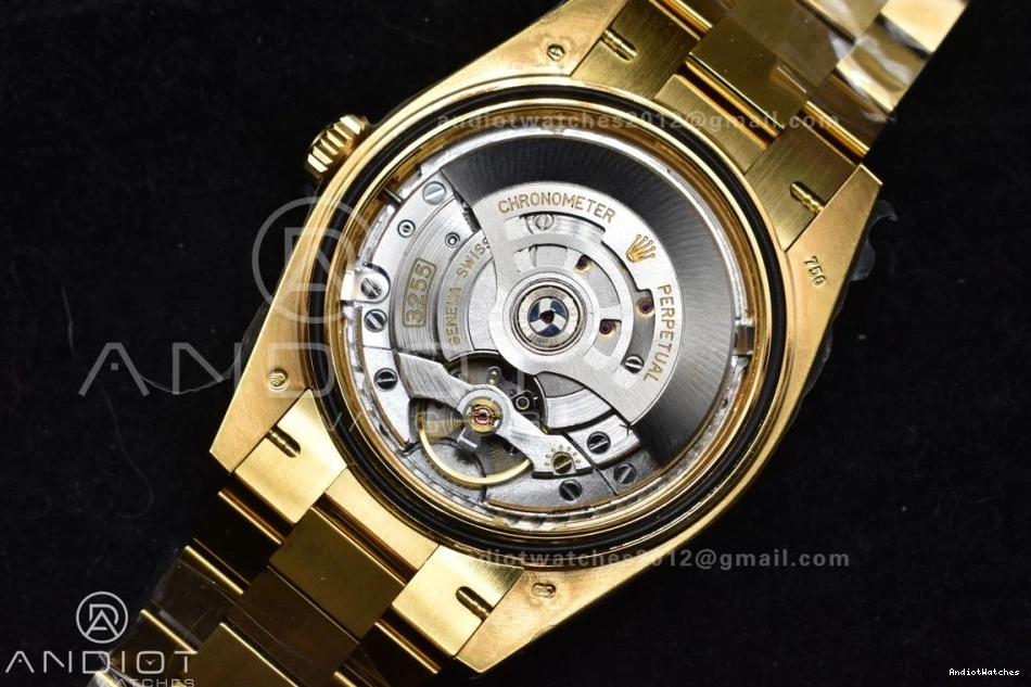 VR3255 658 Gold Day Dial YG On Stretchable Date Weight) Best 1:1 President (Gain ARF 40 228238 Edition Bracelet Roman 0513